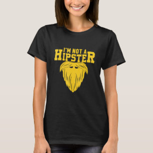 Camiseta No Es Un Humiador De Pipe Con Hipster Beart Hippie