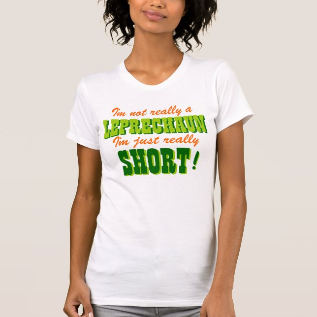 Camiseta No es un Leprechaun Corto (Anverso)
