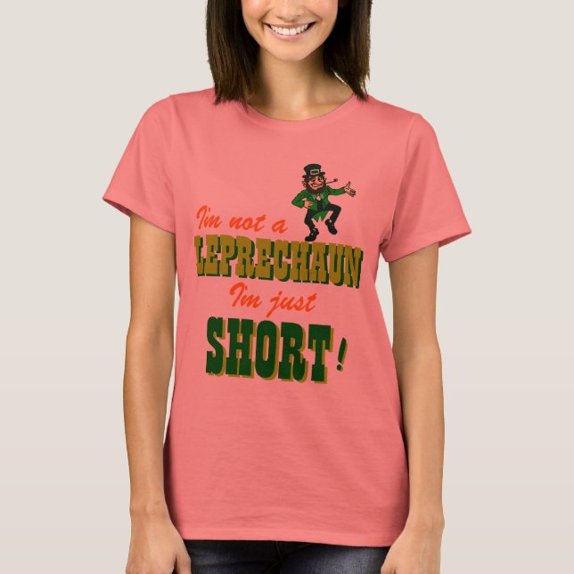 Camiseta No es un Leprechaun Corto (Anverso)