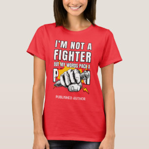 Camiseta NO ES UN LUCHADOR Autor Escritor NaNoWriMo
