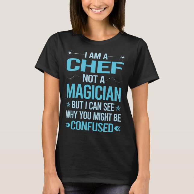 Camiseta No es un mago - chef (Anverso)