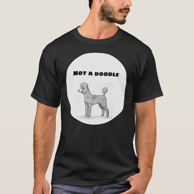 Camiseta No es un perro caniche (Anverso)