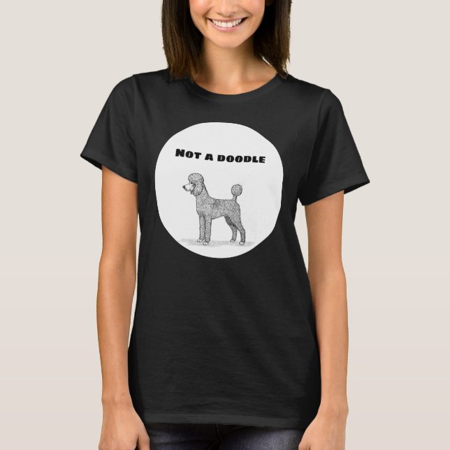 Camiseta No es un perro caniche (Anverso)