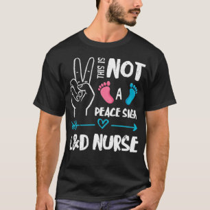 Camiseta No es un signo de paz enfermero de enfermería y pa
