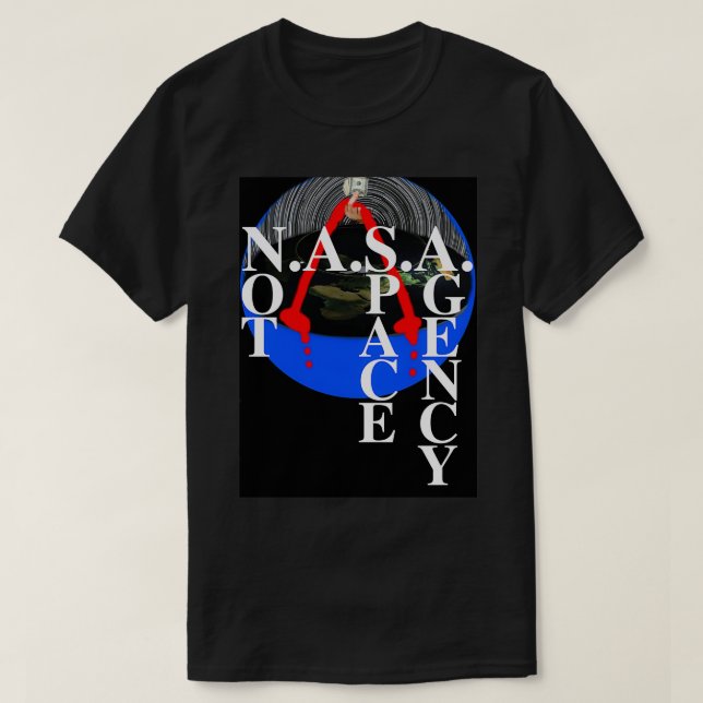 Camiseta No es una agencia espacial (Diseño del anverso)