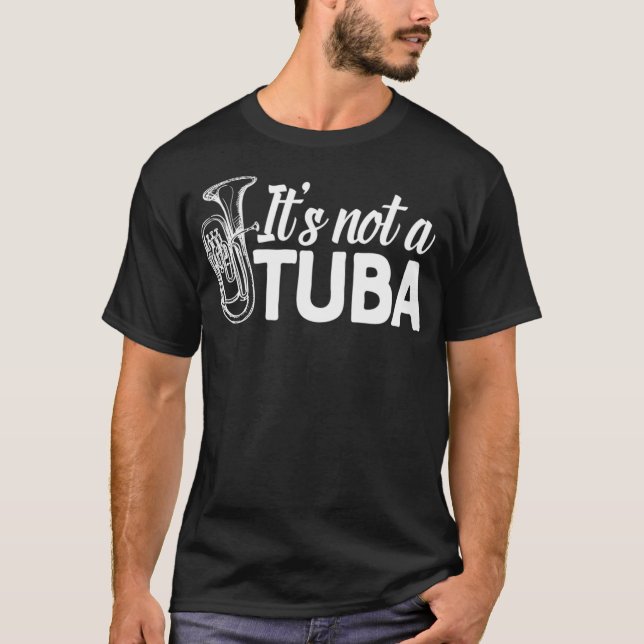 Camiseta No es una banda de marchas tuba a juego de eufonio (Anverso)