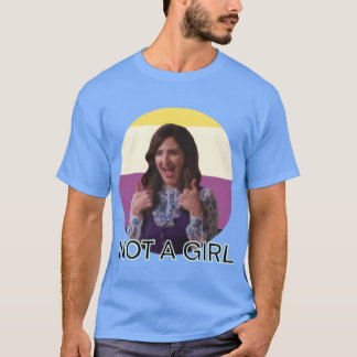 Camiseta No es una chica divertido retro