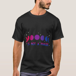 Camiseta No es una fase bisexual de luna, orgullo LGBTQIA B