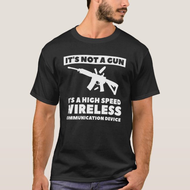 Camiseta No es una pistola, es una comunidad inalámbrica de (Anverso)