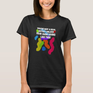Camiseta No es una verdadera paleta de pintura artística