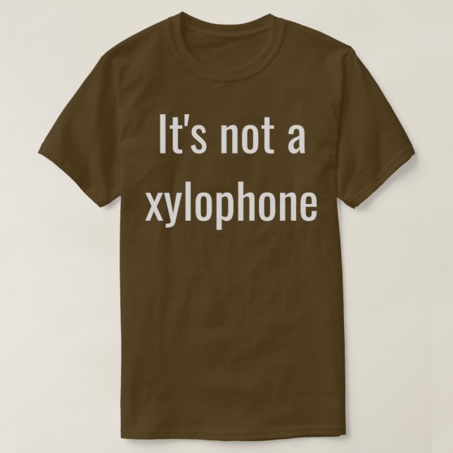 Camiseta No es xilófono (Diseño del anverso)