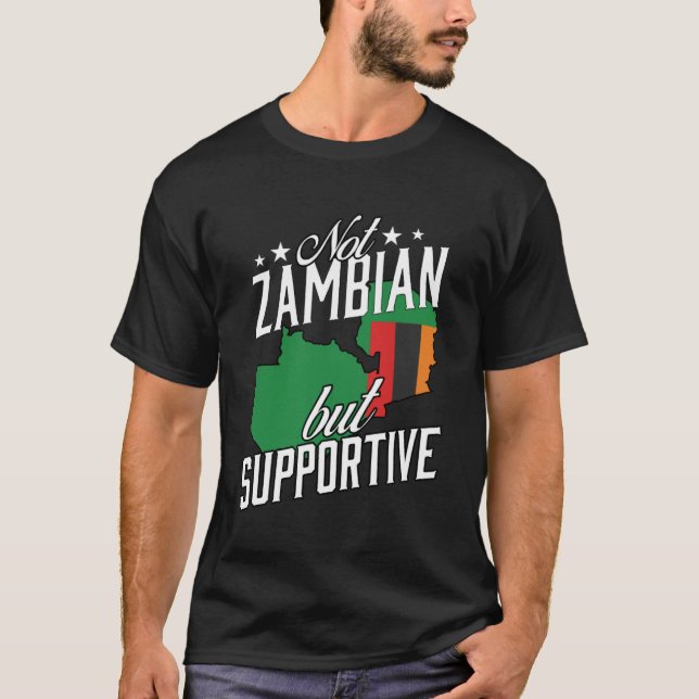 Camiseta No es zambiano, sino solidario, viajero zambiano (Anverso)
