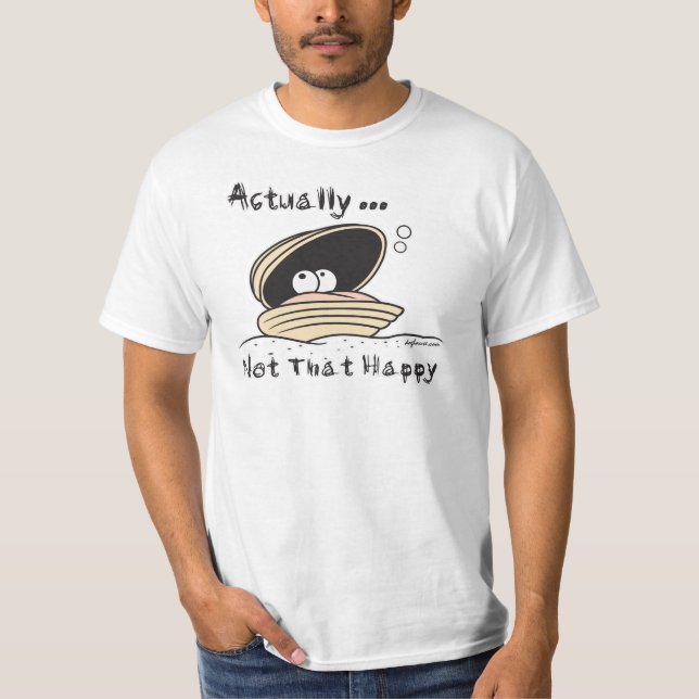Camiseta No esa almeja feliz (Anverso)