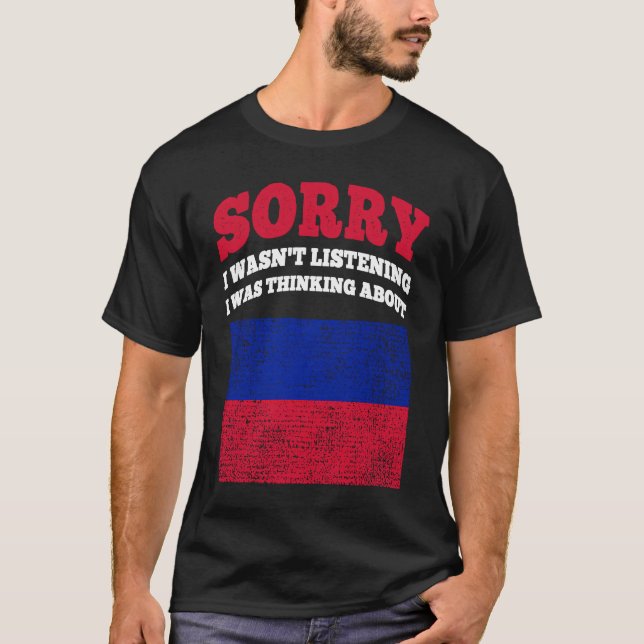 Camiseta No escuchaba que pensaba en Haití (Anverso)