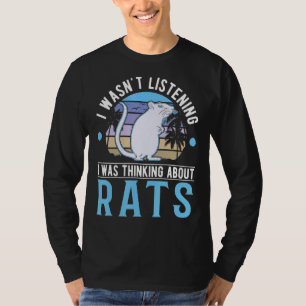 Camiseta No escuchaba que pensaba en las ratas