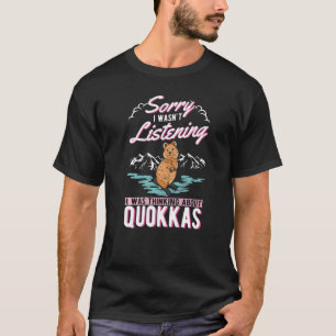 Camiseta No escuchaba que pensaba en Quokkas
