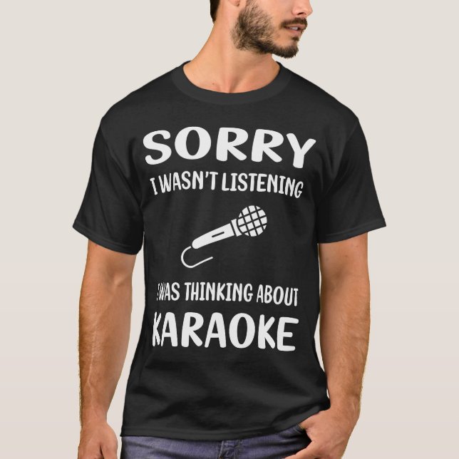 Camiseta No escuchar a Karaoke (Anverso)