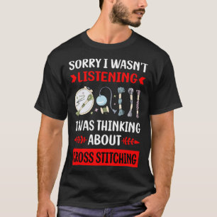Camiseta No escuchar el ajuste cruzado