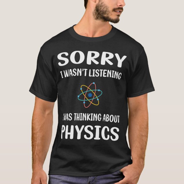 Camiseta No escuchar la física (Anverso)