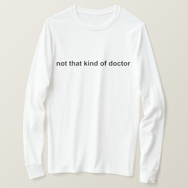 Camiseta no ese tipo de médica (Anverso del diseño)