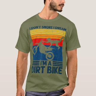 Camiseta No Esniego Que Sueño Una Motocicleta Sucia