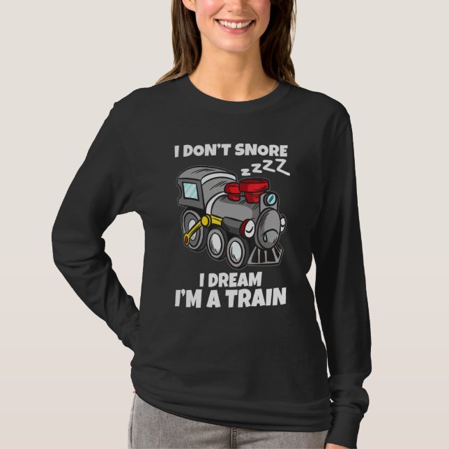 Camiseta No Esniego Yo Sueño Que Soy Un Ferrocarril Modelo (Anverso)