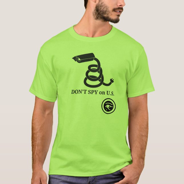 Camiseta NO ESPÍE en los E.E.U.U. (Anverso)