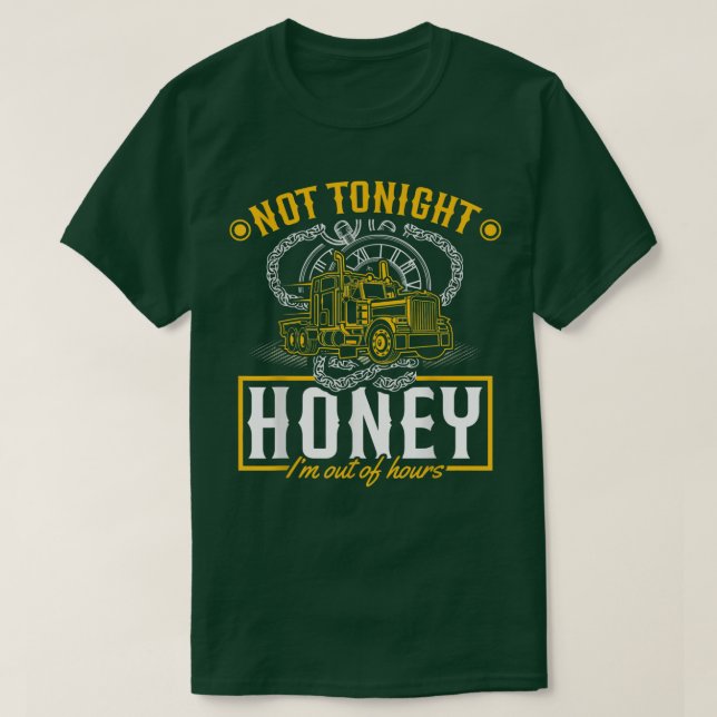 Camiseta No esta noche cariño (Diseño del anverso)