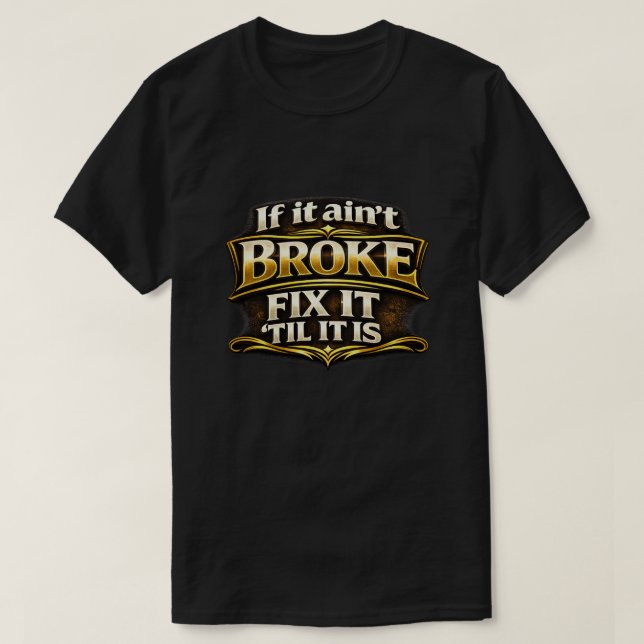 Camiseta "No está roto" (Diseño del anverso)