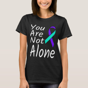 Camiseta No Está Solo Con La Cinta De Prevención Del Suicid