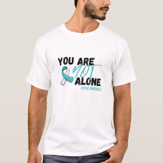 Camiseta No está solo con la conciencia de la cinta Verde a