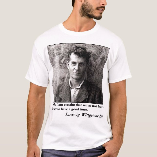 Camiseta "No estamos aquí tener un buen rato. " (Anverso)