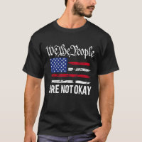 "No Estamos Bien La Gente" Bandera invertida usa 