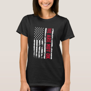 Camiseta No Estamos De Acuerdo Al Revés De La Bandera Estad