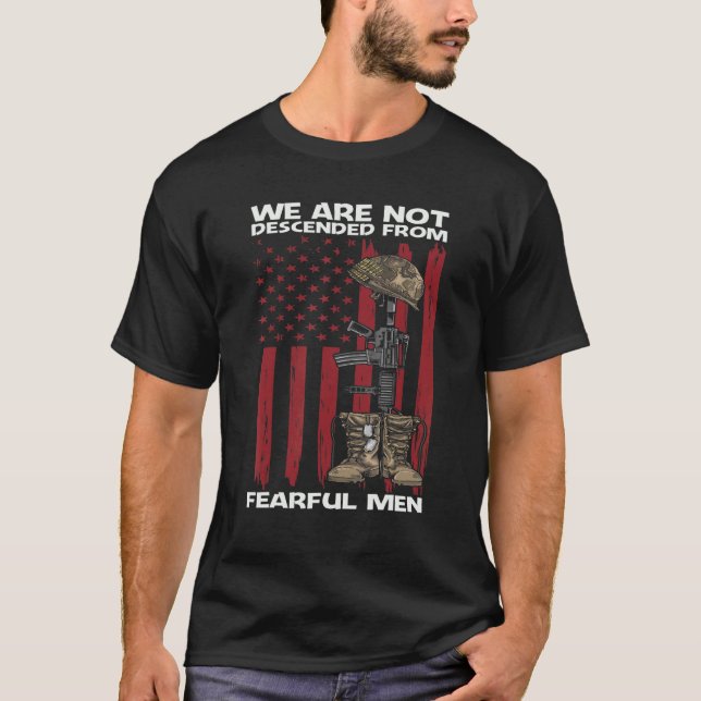 Camiseta No Estamos Descendidos De Hombres Temerosos (Anverso)