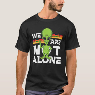 Camiseta No estamos solos, seña de paz, amigo extranjero, c