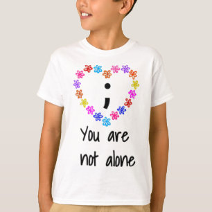 Camiseta No estás sola en la toma de conciencia sobre el su