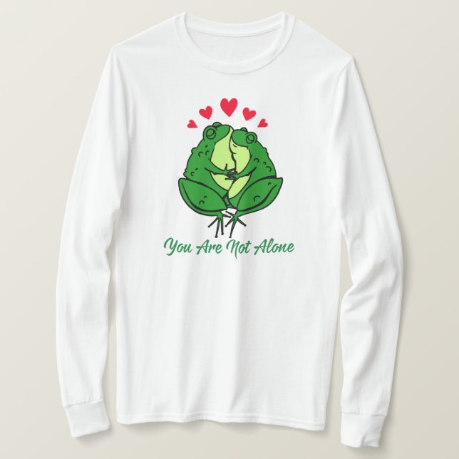 Camiseta No estás solo (Anverso del diseño)