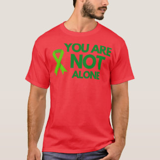 Camiseta No estás solo, usamos la salud mental verde