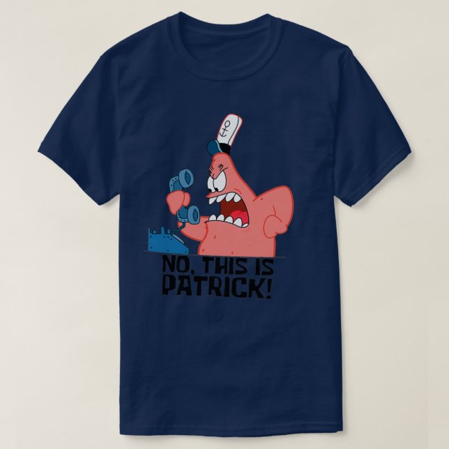 Camiseta No, esto es Patrick. (Diseño del anverso)