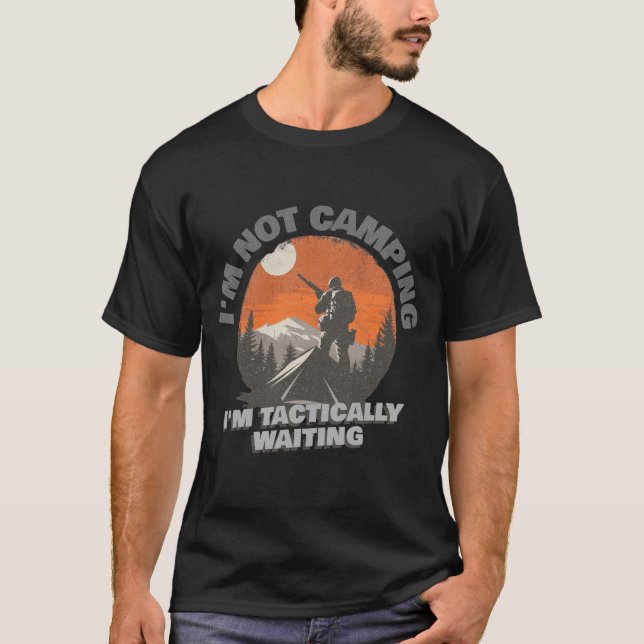 Camiseta No estoy acampando (Anverso)