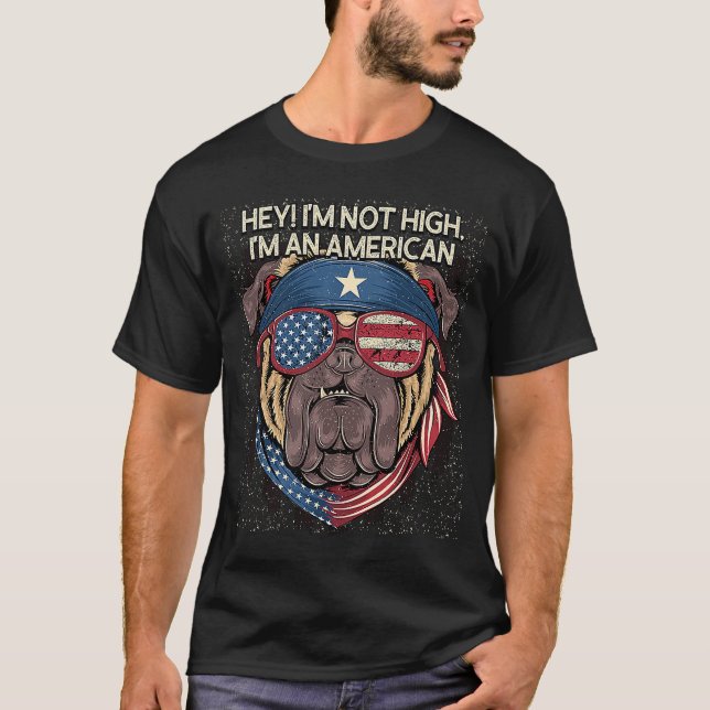 Camiseta No estoy alto, soy un patriotismo estadounidense p (Anverso)