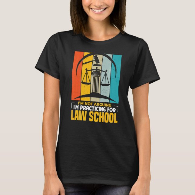 Camiseta No estoy argumentando que estoy practicando derech (Anverso)