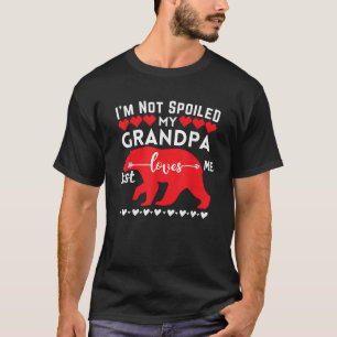 Camiseta No estoy asustado, mi abuelo solo me ama a mi mamá