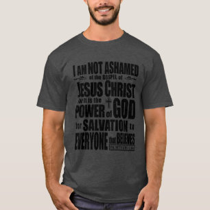 Camiseta No estoy avergonzado del evangelio del Jesucristo,