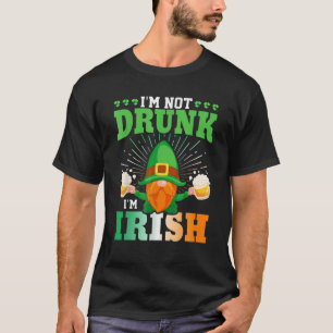 Camiseta No estoy borracho Soy irlandés Gnome Fun Beer St. 