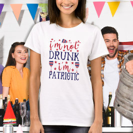 Camiseta No estoy borracho Soy Patriótico Wine Lover 4 de J