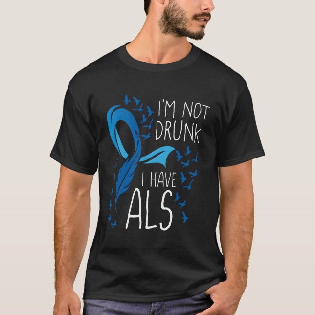 Camiseta No Estoy Borracho Tengo Als Warrior Als Awareness  (Anverso)