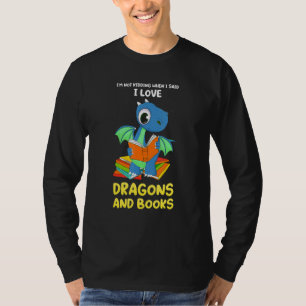 Camiseta No estoy bromeando cuando dije que dragones y libr