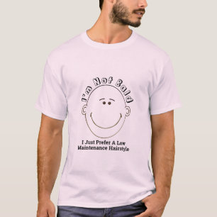 Camiseta No estoy calvo Prefiero un peinado de mantenimient